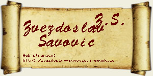 Zvezdoslav Savović vizit kartica